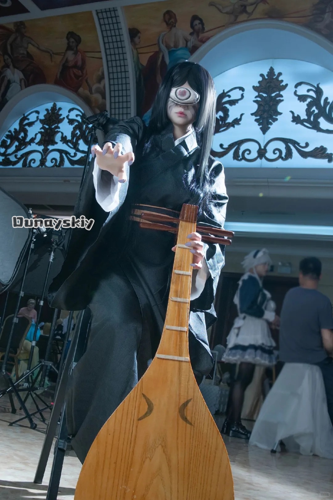 Anime Cosplay Demon Slayer - Nakime Otokawa Cosplay Costume{Kisekiya}Slayer Anime Demon