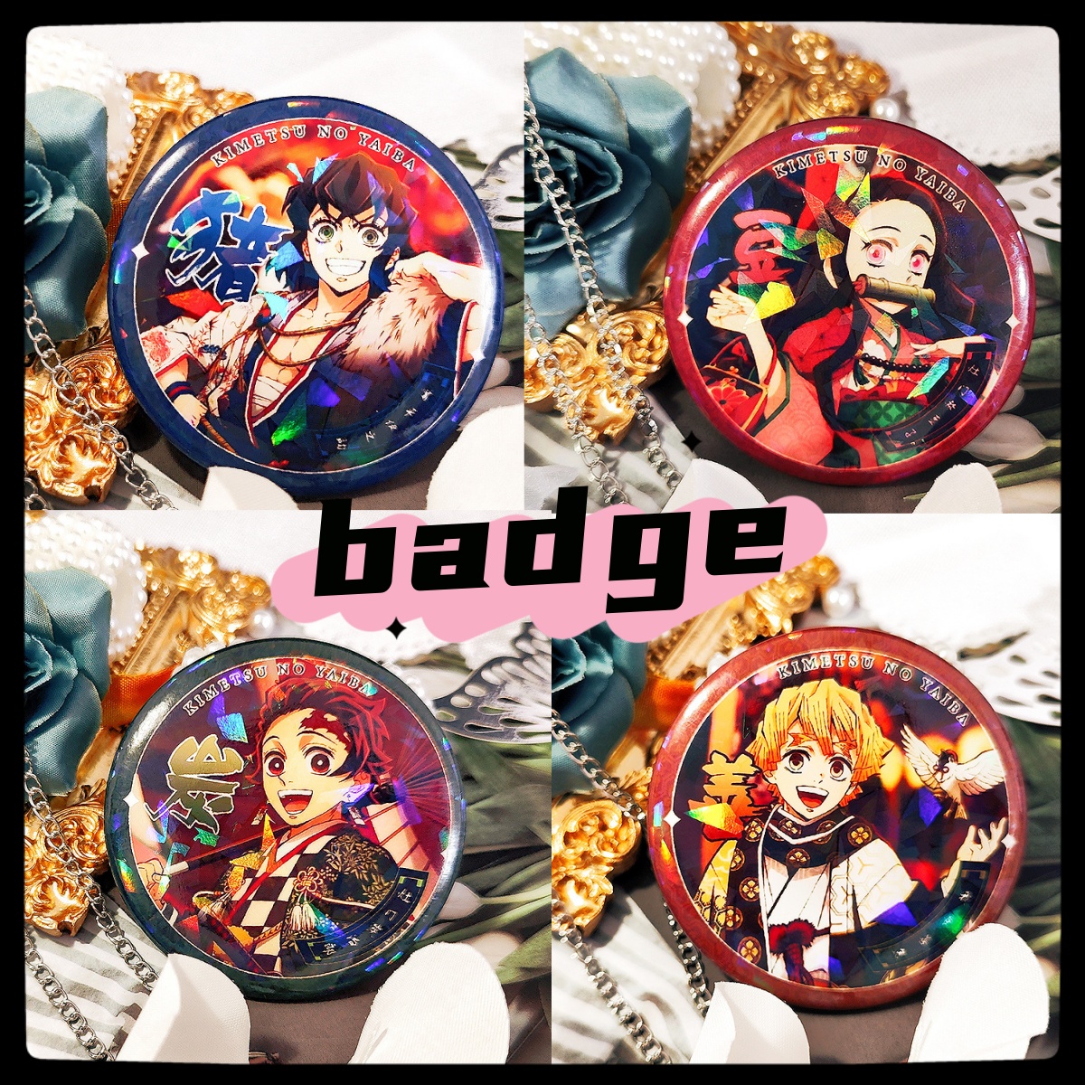 Anime Cosplay Tanjiro - demon slayer Baji peripheral badge cosplay