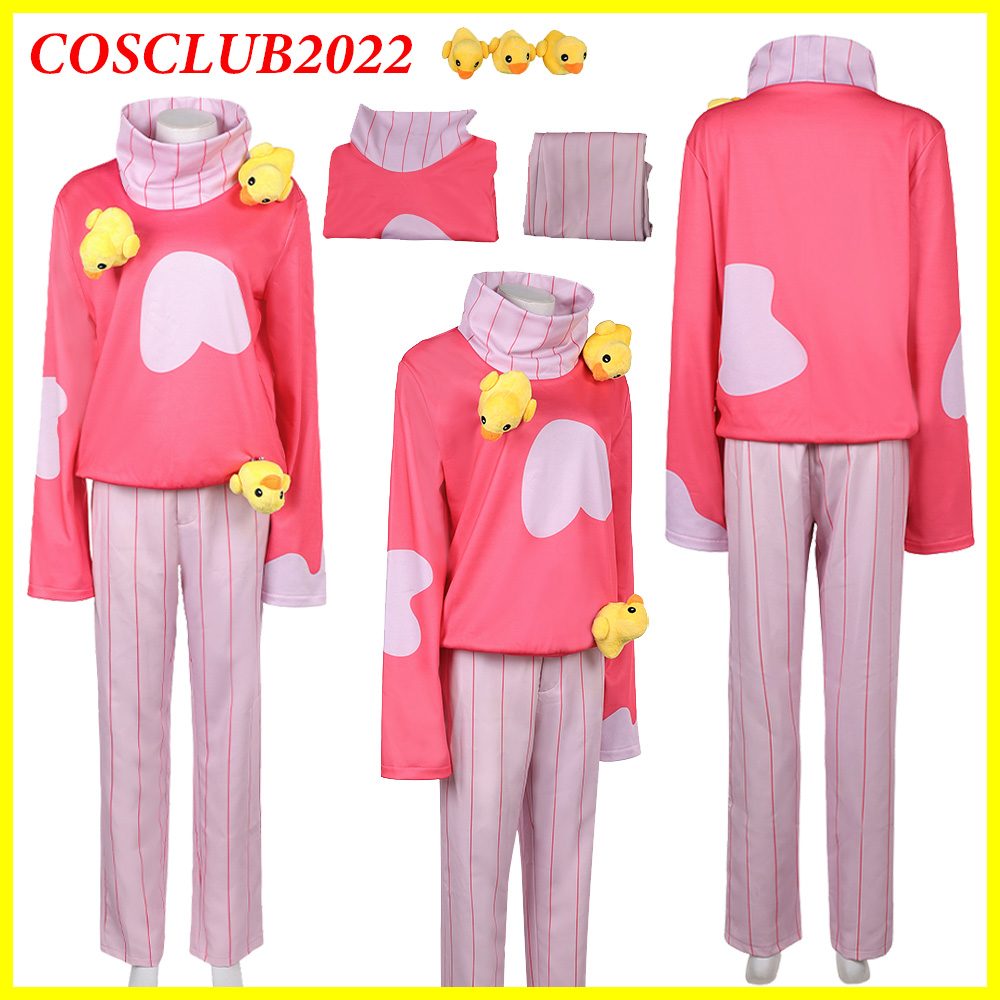 Anime Cosplay Outfits Male - Male Lucifer Cosplay Costume Pink Pajamas