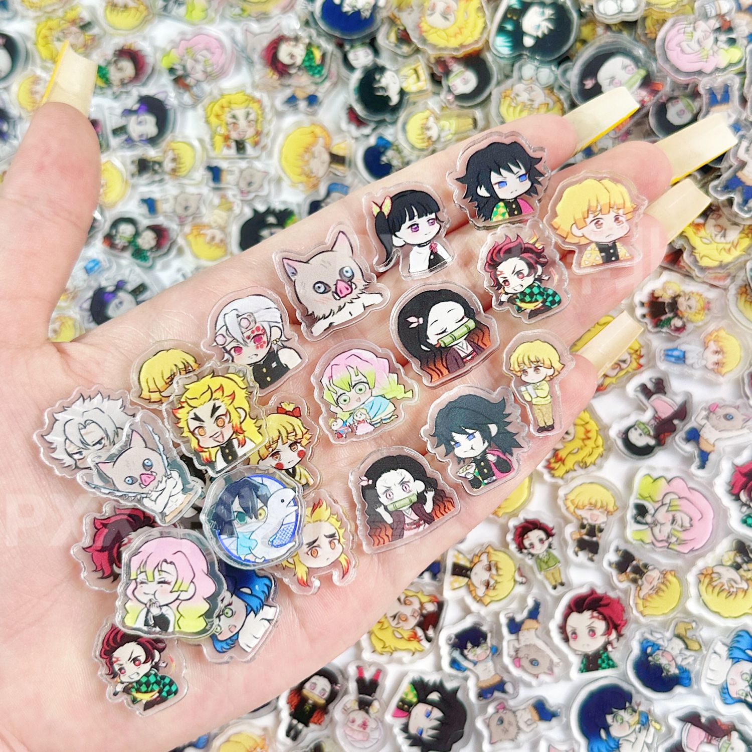 50/100Pcs 1/2cm Mini Demon Sla - Anime Cosplay Demon Slayer recensione e prezzo
