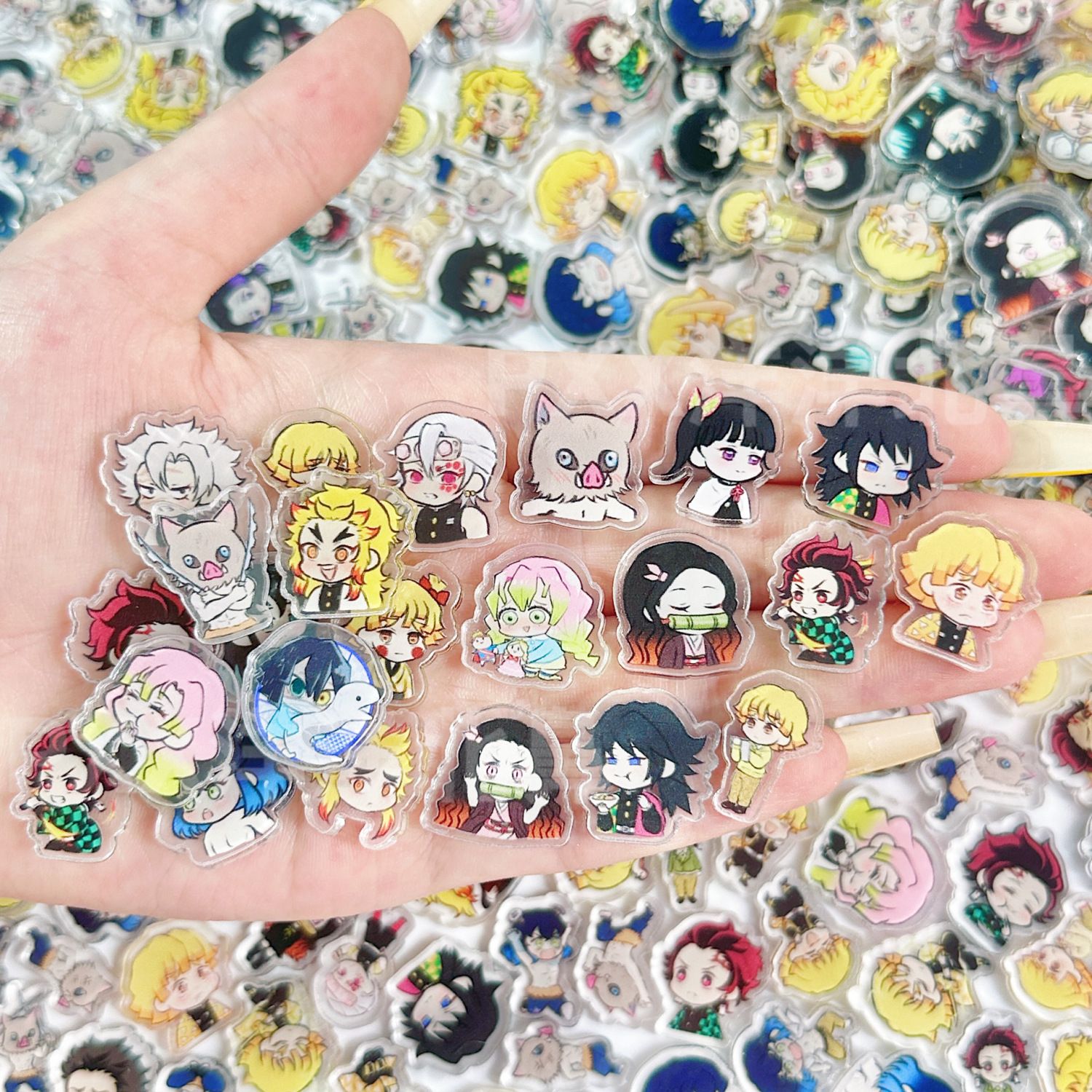50/100Pcs 1/2cm Mini Demon Sla - Anime Cosplay Demon Slayer recensione e prezzo