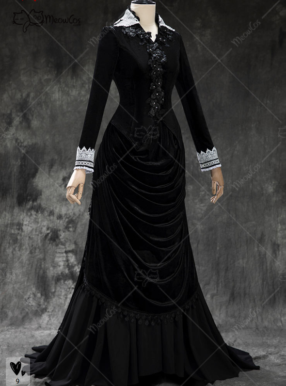 MEOWCOS Women's Gothic Black V - Anime Cosplay Com recensione e prezzo
