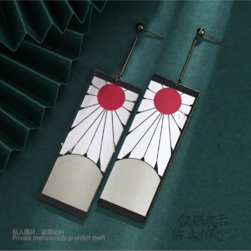 Acrylic Earrings Ear Clips Sty - Anime Cosplay Demon Slayer recensione e prezzo
