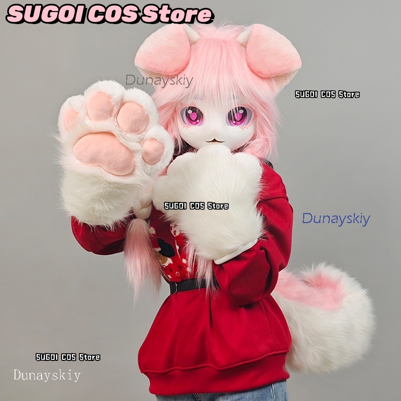 aBcSCS*Fursuit Head Kigurumi C - Anime Cosplay Cat recensione e prezzo