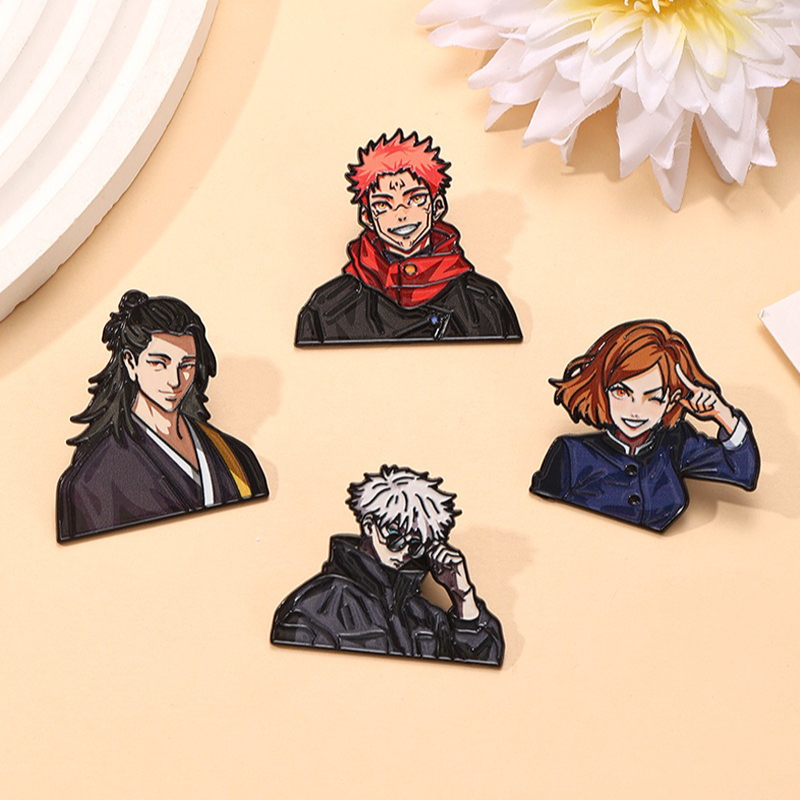 4pcs Creative Anime Jujutsu Br - Anime Cosplay Gojo recensione e prezzo