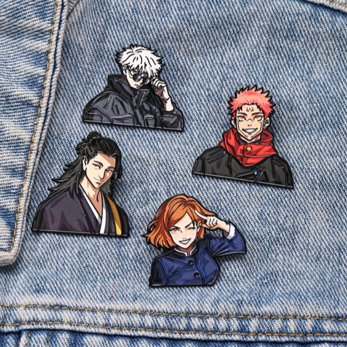 4pcs Creative Anime Jujutsu Br - Anime Cosplay Gojo recensione e prezzo