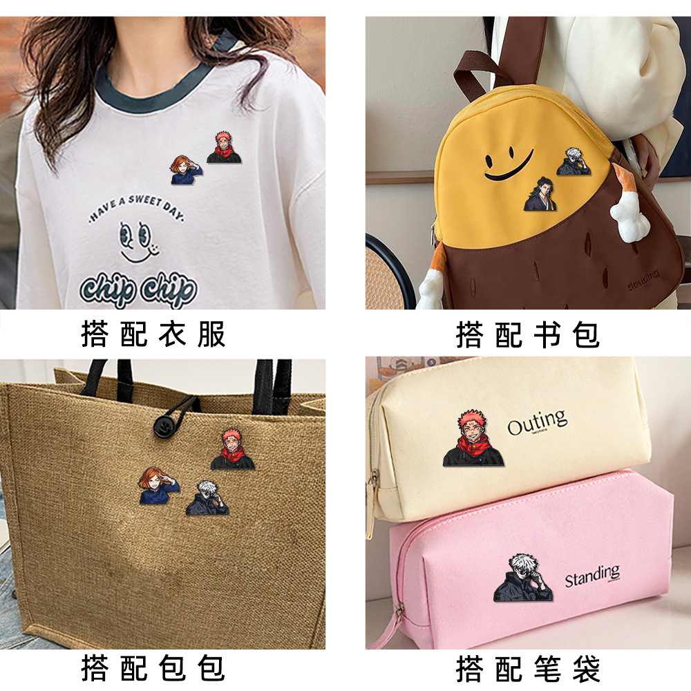 4pcs Creative Anime Jujutsu Br - Anime Cosplay Gojo recensione e prezzo