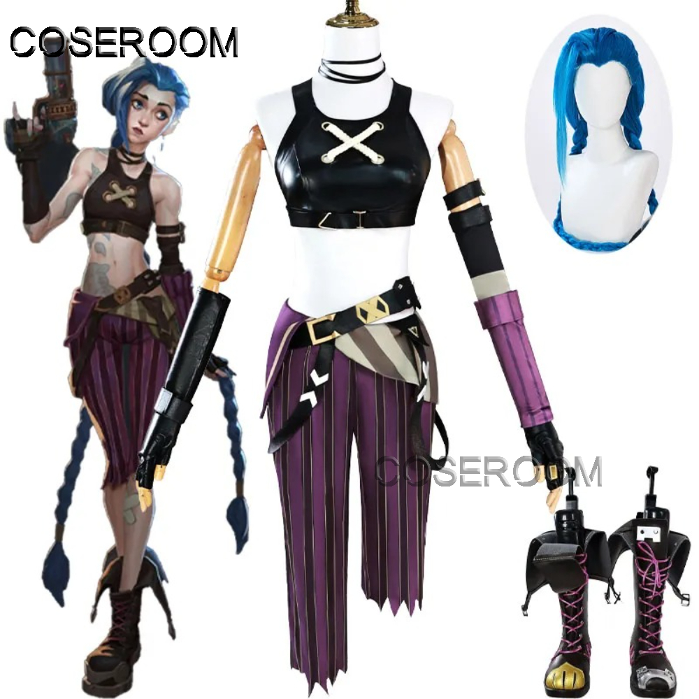 Game Newly Jinx Cosplay Costum - Anime Cosplay Outfit Girl recensione e prezzo