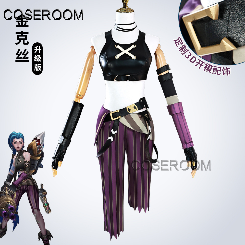 Game Newly Jinx Cosplay Costum - Anime Cosplay Outfit Girl recensione e prezzo