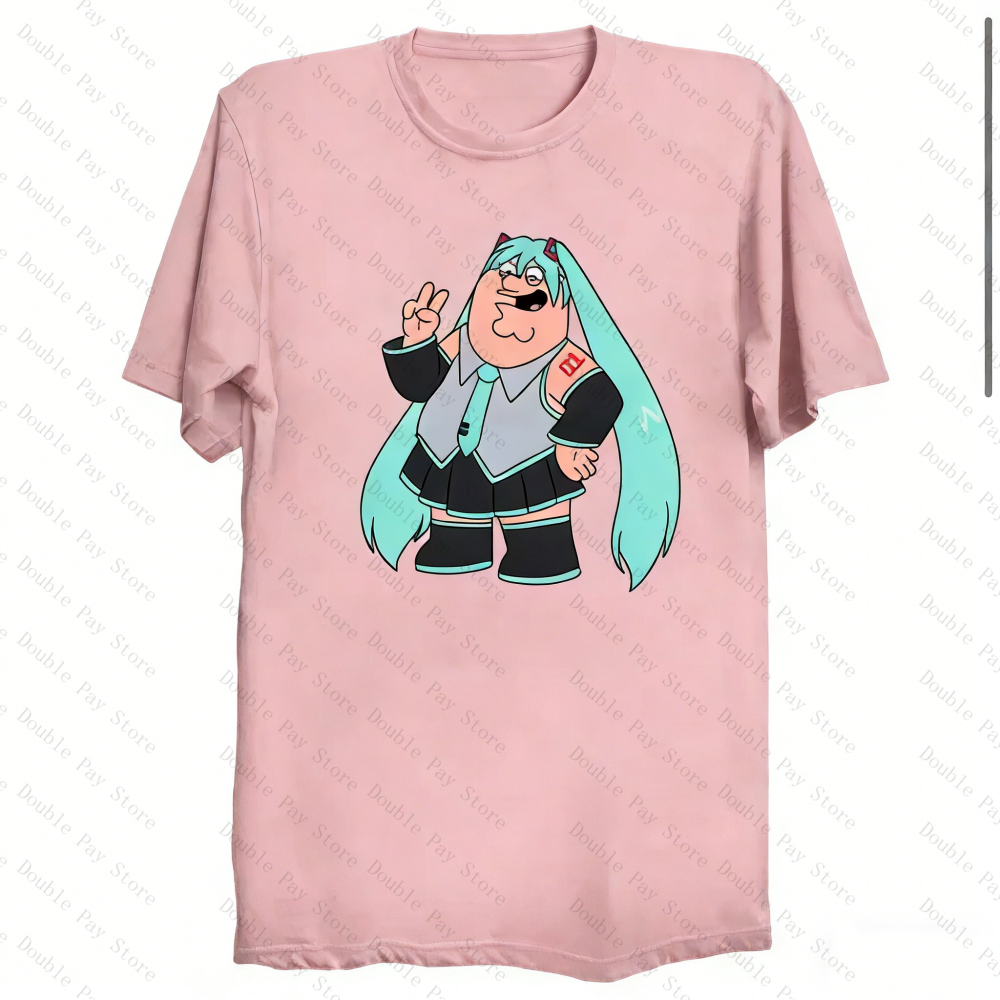Peter Griffin Miku Meme T-Shir - Anime Cosplay Meme recensione e prezzo