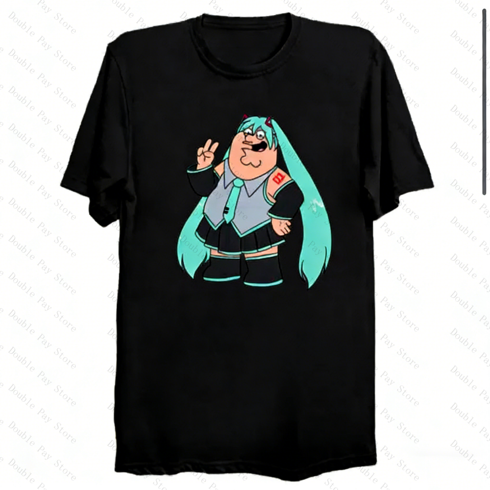 Peter Griffin Miku Meme T-Shir - Anime Cosplay Meme recensione e prezzo